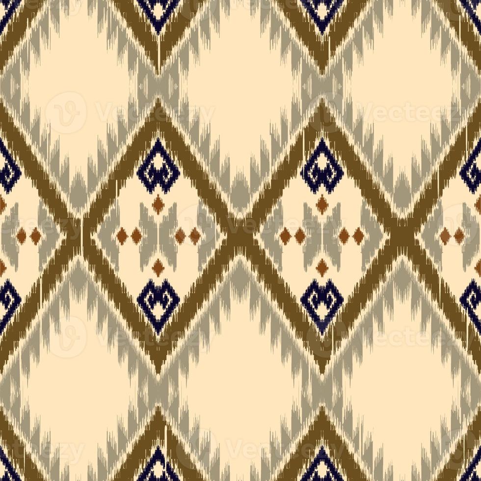 bordado paisley ikat africano e bordado de malha tailandesa misto padrão geométrico étnico oriental sem costura tradicional, foto