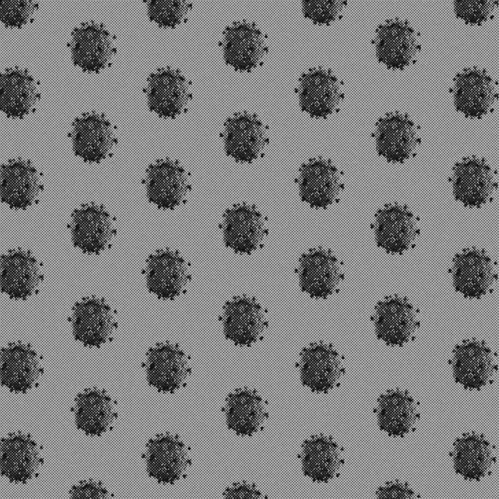 imagem 4k, vírus. visão microscópica dos vírus. células, preto e branco foto