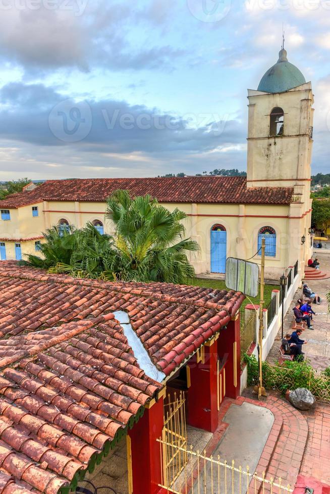 vinales, cuba - 9 de janeiro de 2017 - igreja do sagrado coração de jesus em vinales, cuba. foto