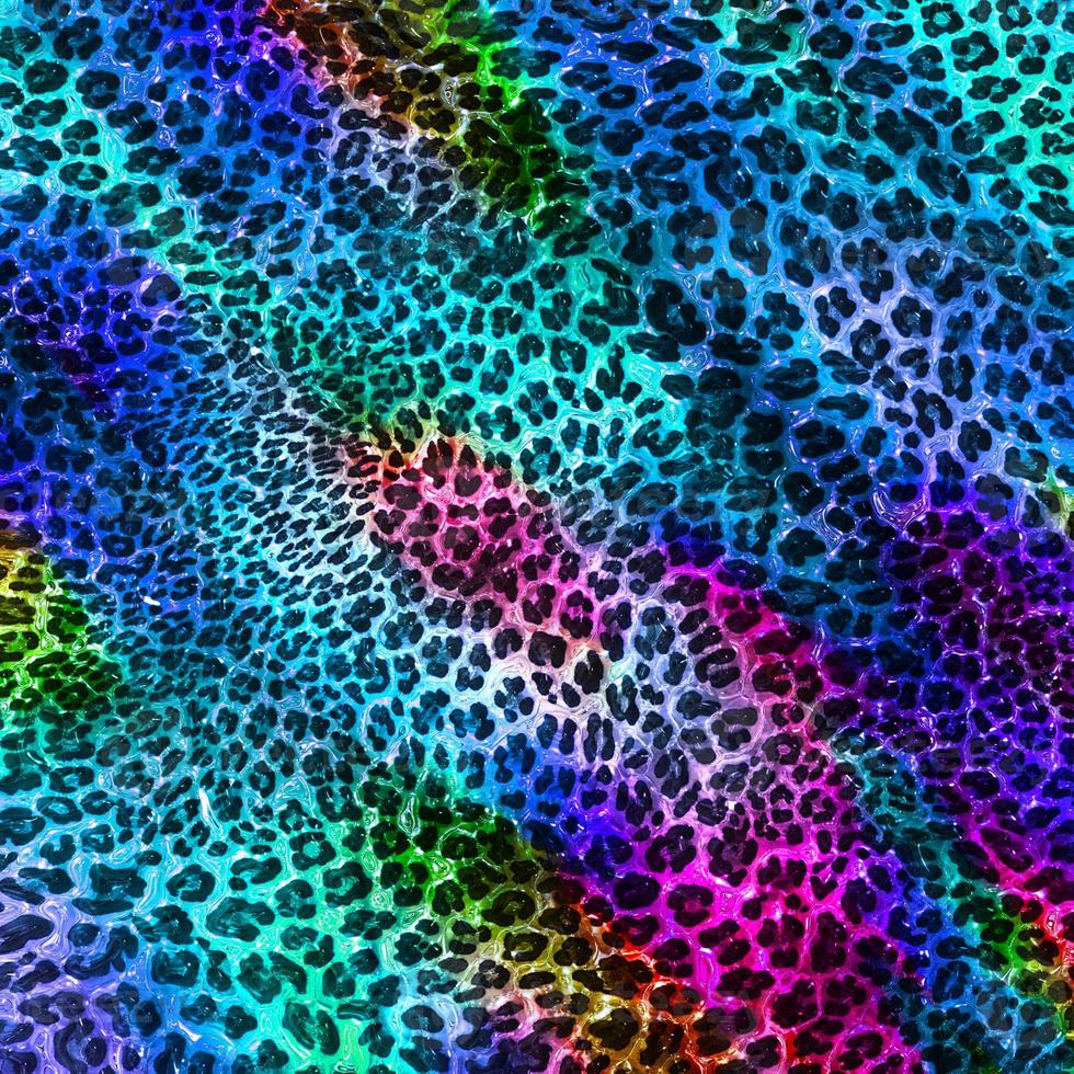 fundo de design de leopardo abstrato, textura de pele animal colorida, tecido de design de leopardo têxtil foto