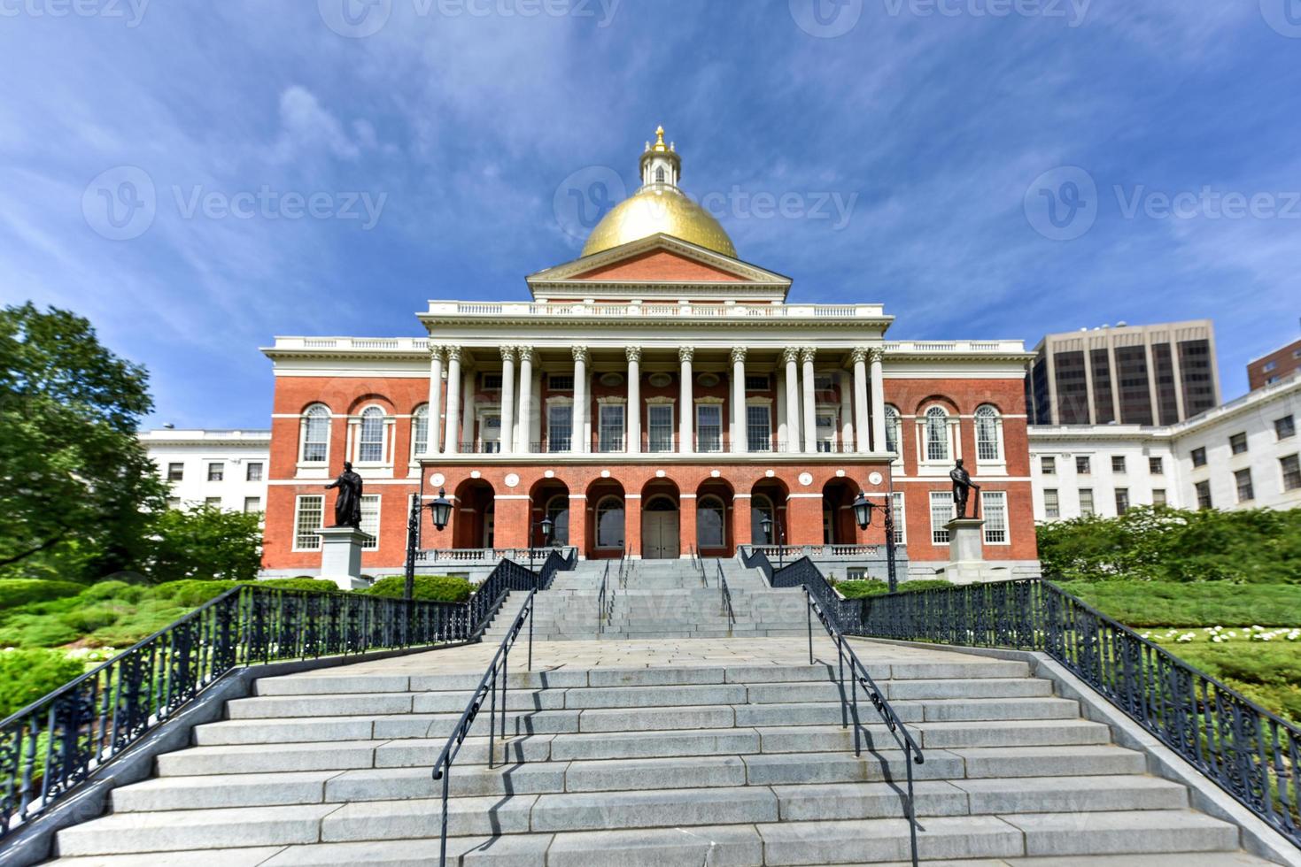 a casa do estado de massachusetts, também chamada de casa do estado de massachusetts ou a nova casa do estado em boston. foto