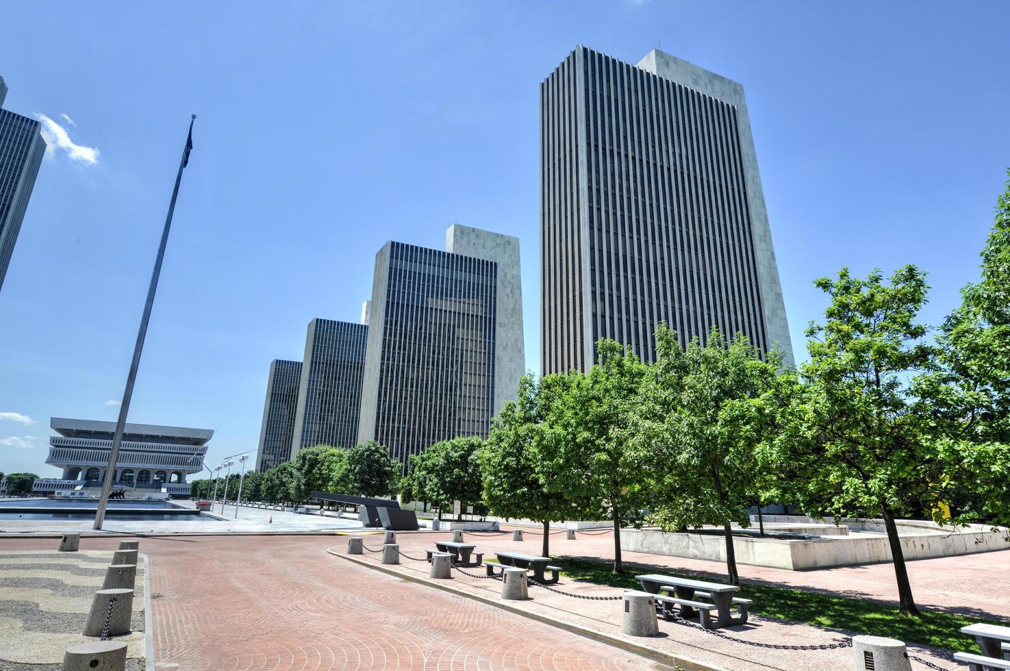 Empire State Plaza em Albany, Nova York, 2022 foto