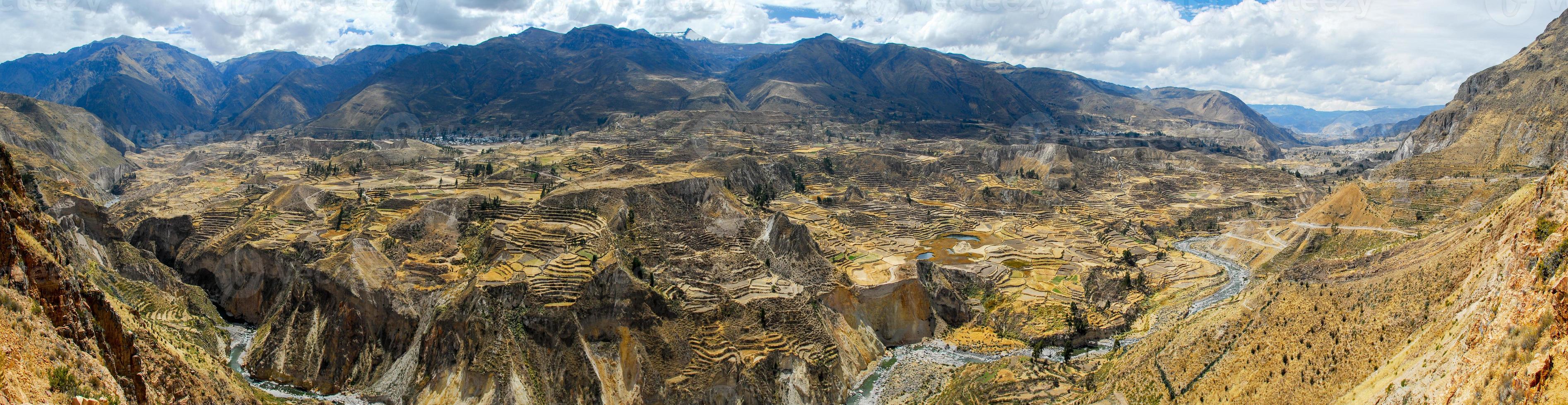 cânion de colca, panorama do peru foto