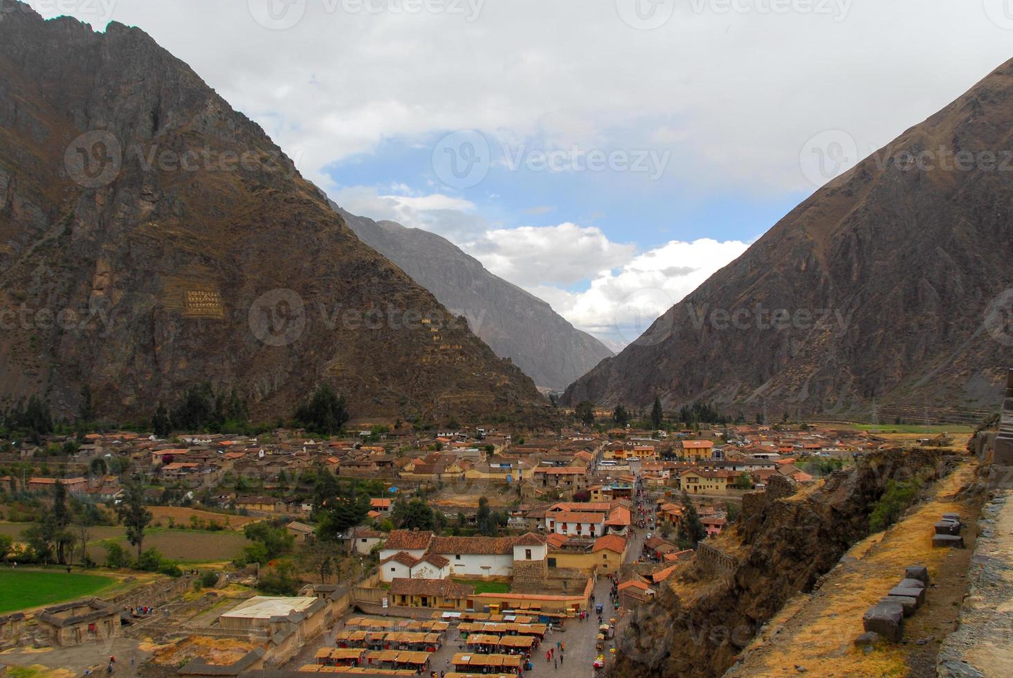 ollantaytambo - antiga fortaleza inca, peru foto