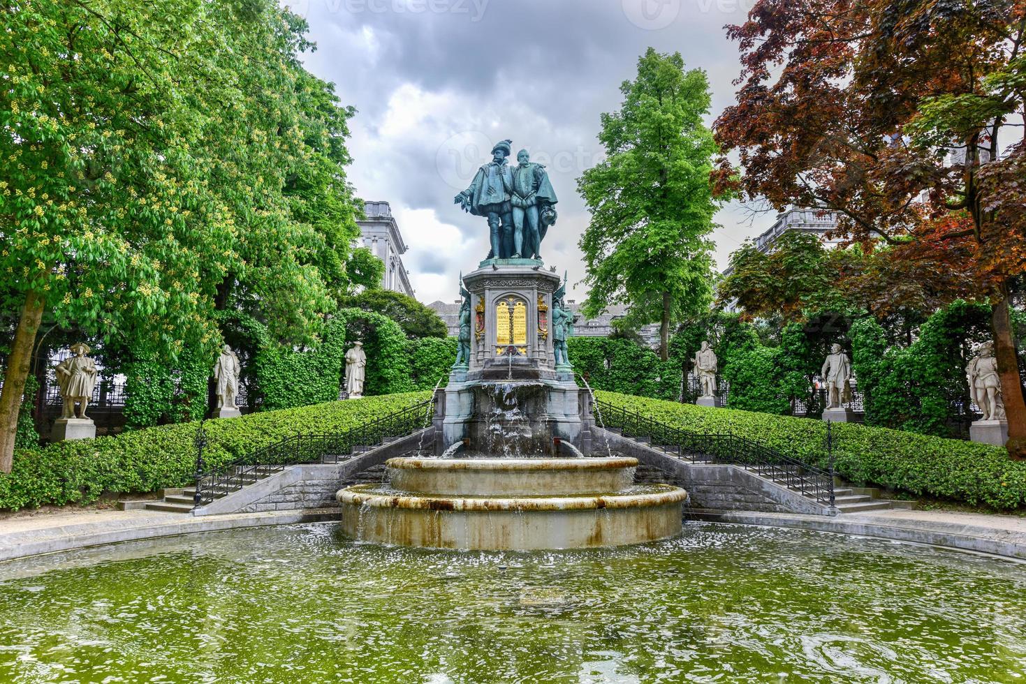 parque place du petit sablon em bruxelas, bélgica foto