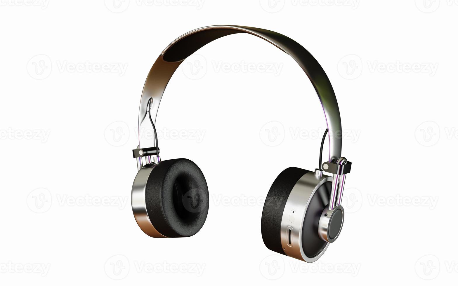 design de fone de ouvido 3D para maquete de produto foto