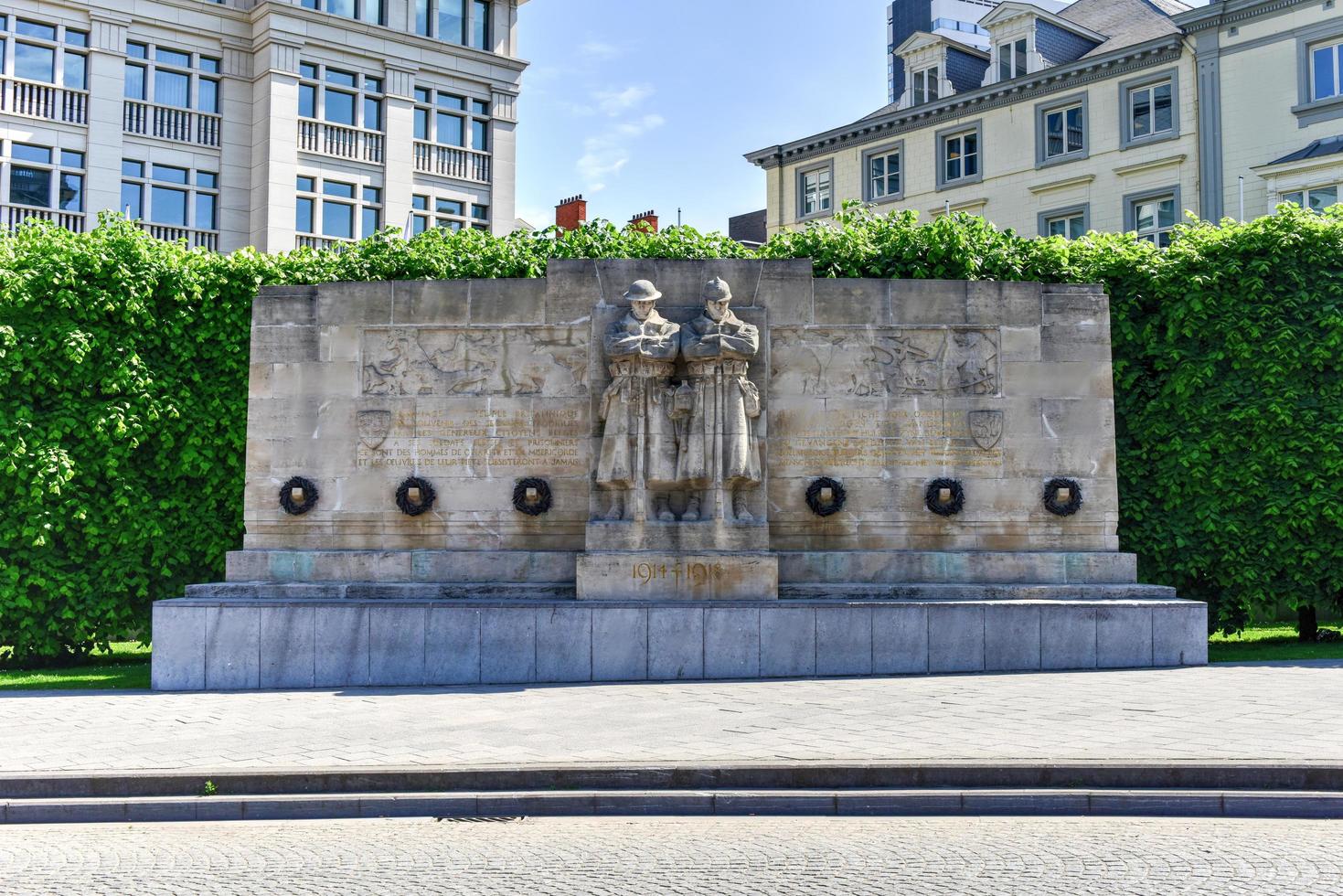 o memorial de guerra anglo-belga em bruxelas, bélgica, 2022 foto