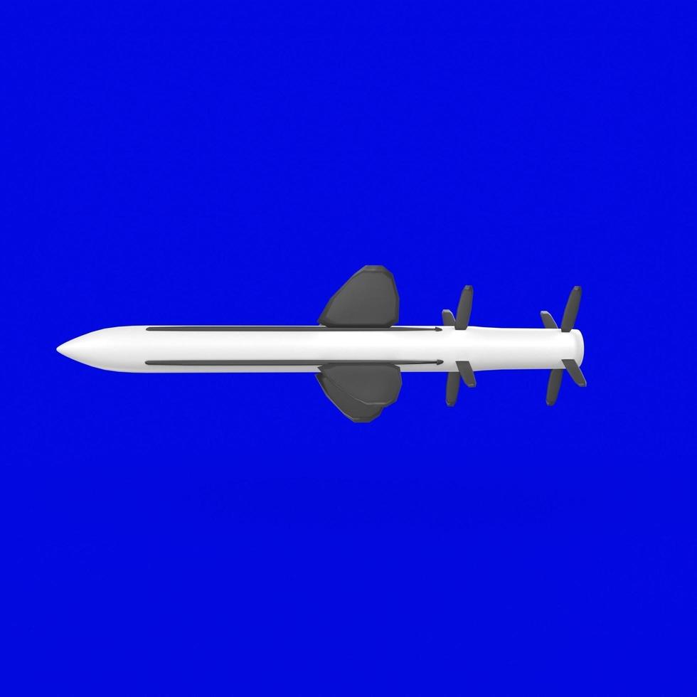 foguete isolado no fundo foto