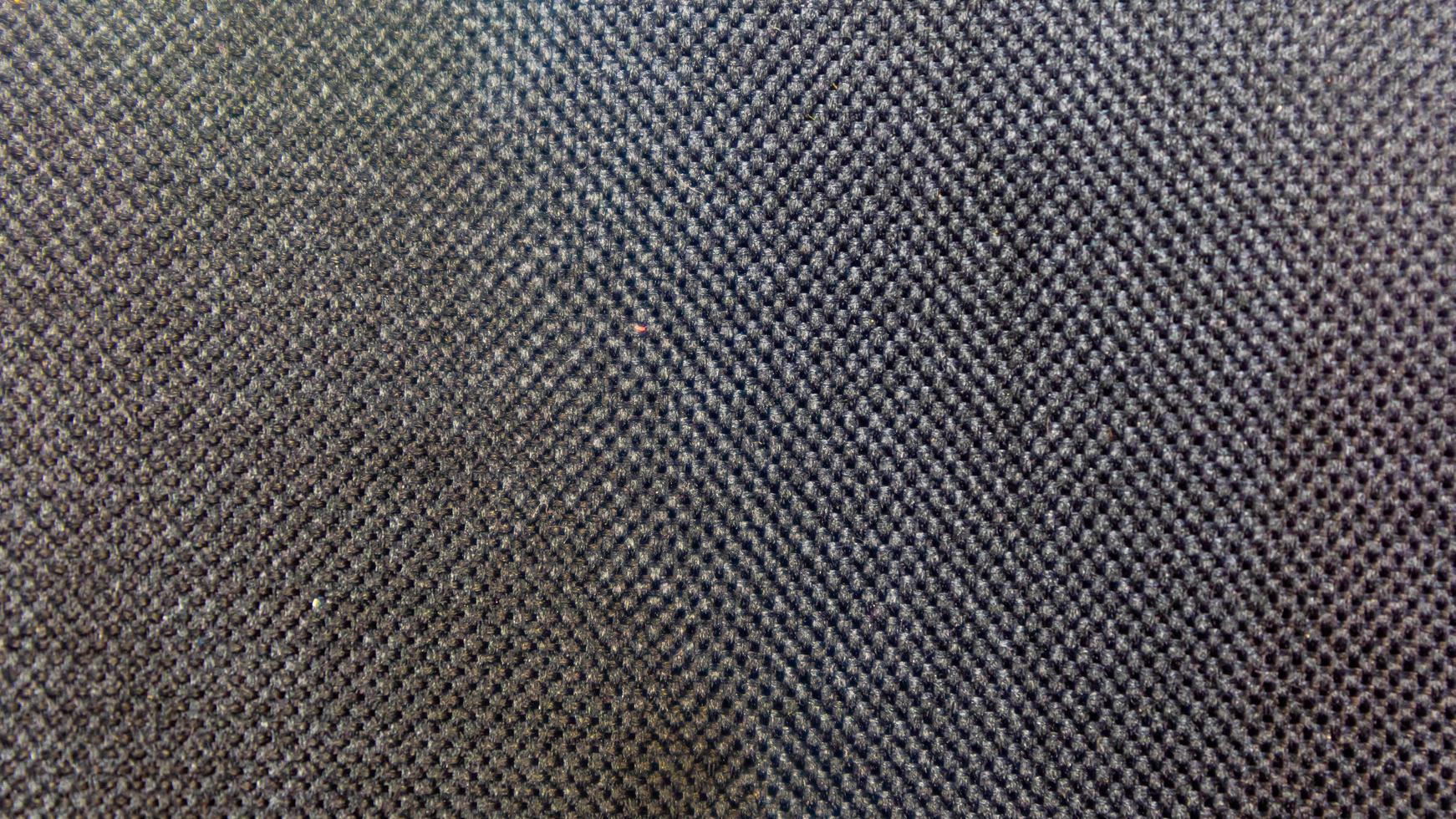 textura de saco preto como plano de fundo foto
