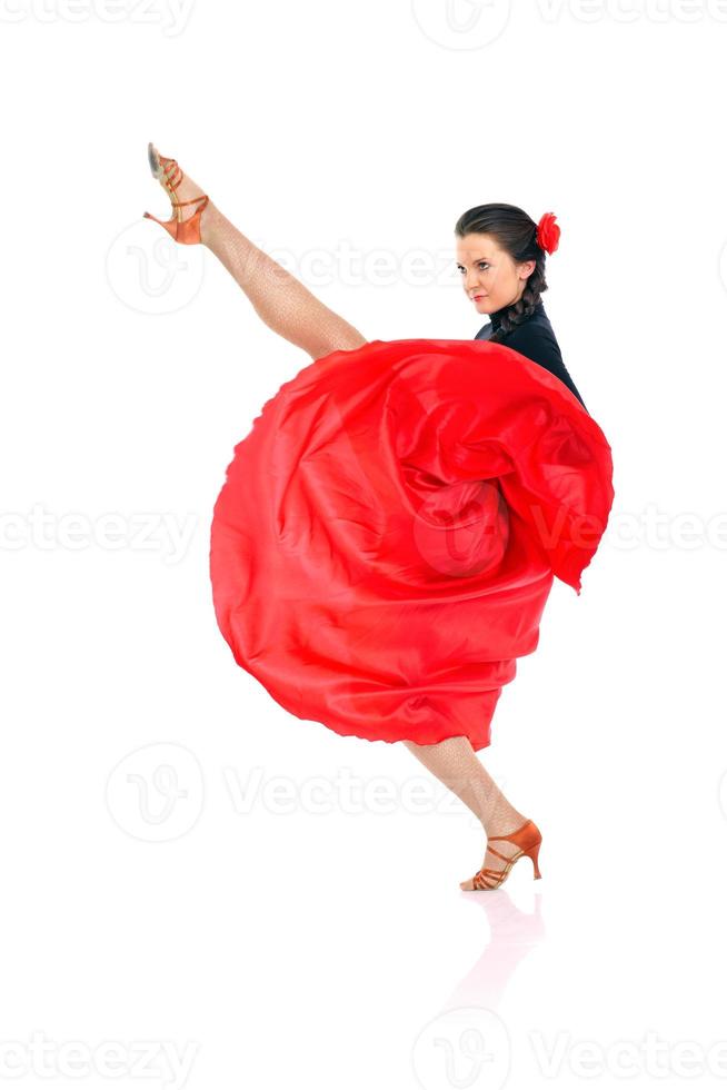 jovem dançarina de flamenco foto