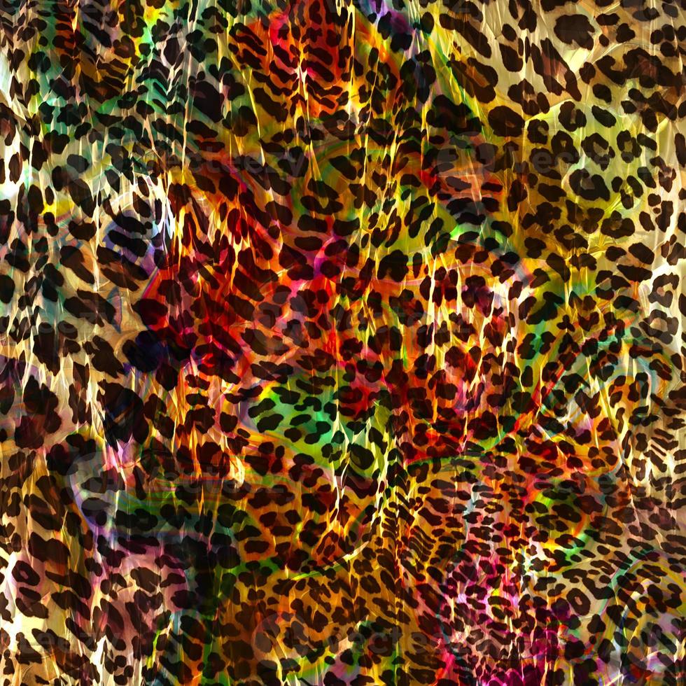estilo abstrato de padrão de pele de leopardo, tecido têxtil e de moda, textura de estilo vintage, fundo de pele de animal, padrão de impressão têxtil projetado de leopardo, design de textura de leopardo abstrato foto