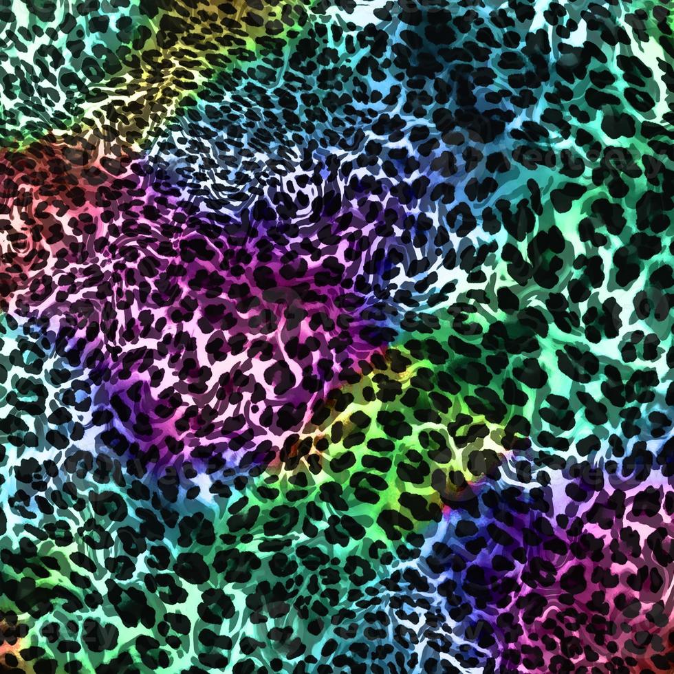 estilo abstrato de padrão de pele de leopardo, tecido têxtil e de moda, textura de estilo vintage, fundo de pele de animal, padrão de impressão têxtil projetado de leopardo, design de textura de leopardo abstrato foto