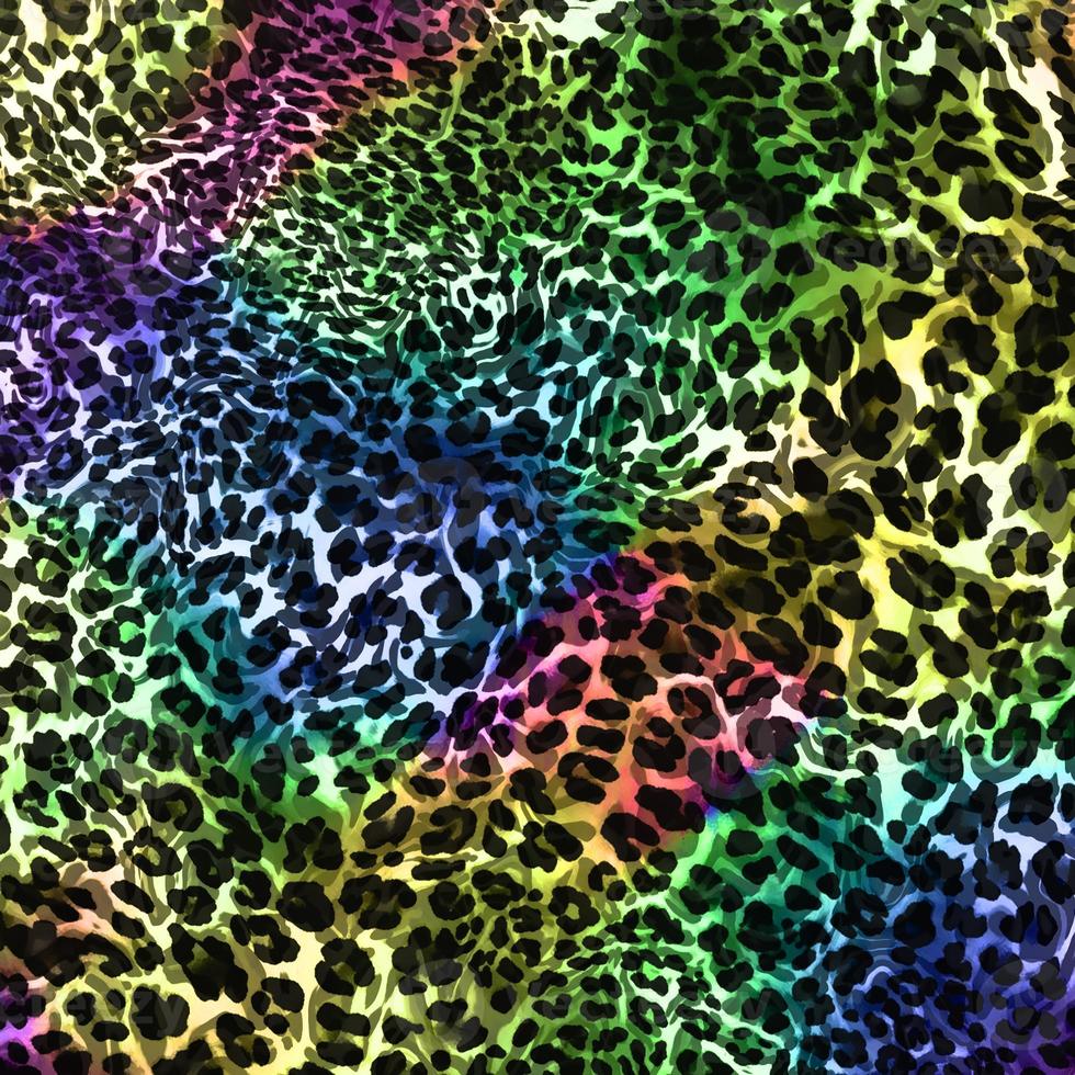 estilo abstrato de padrão de pele de leopardo, tecido têxtil e de moda, textura de estilo vintage, fundo de pele de animal, padrão de impressão têxtil projetado de leopardo, design de textura de leopardo abstrato foto