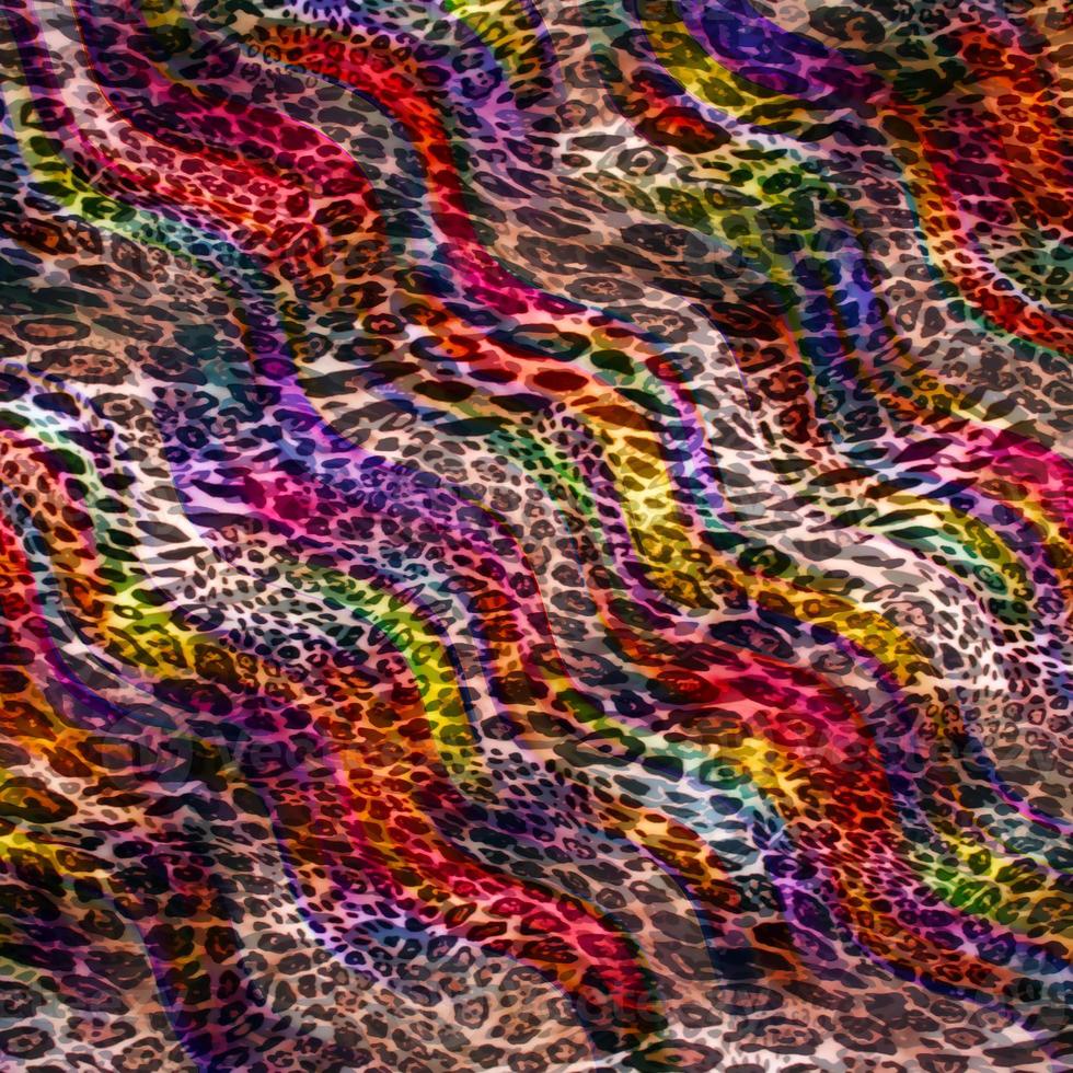 estilo abstrato de padrão de pele de leopardo, tecido têxtil e de moda, textura de estilo vintage, fundo de pele de animal, padrão de impressão têxtil projetado de leopardo, design de textura de leopardo abstrato foto