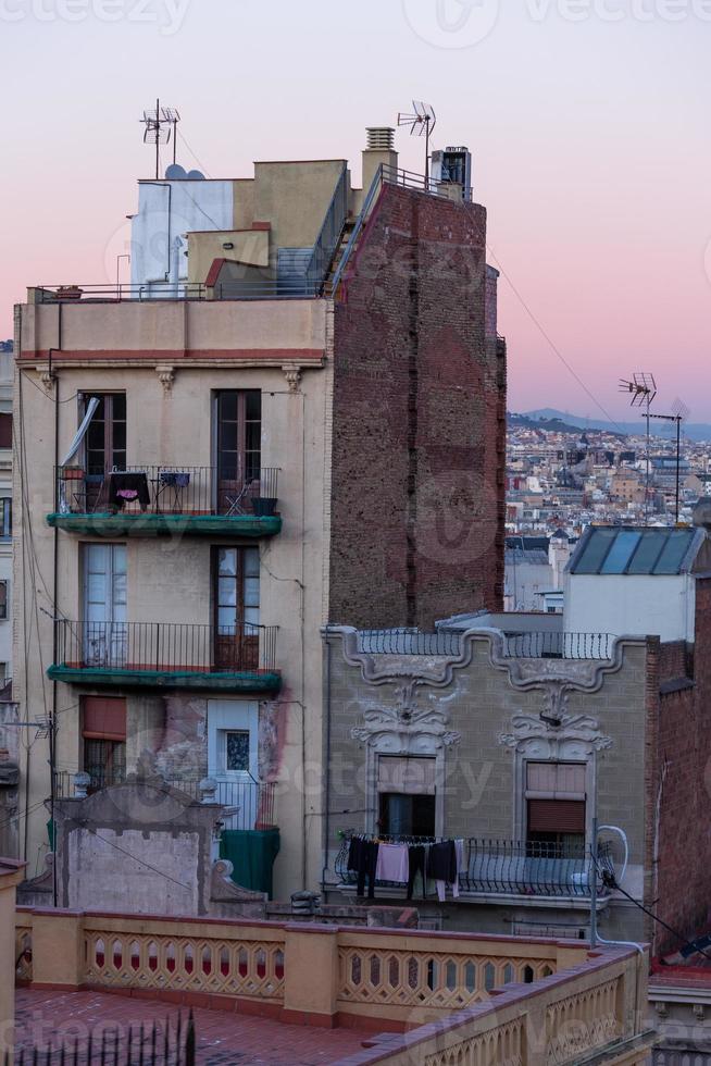 ruas e vistas de barcelona foto