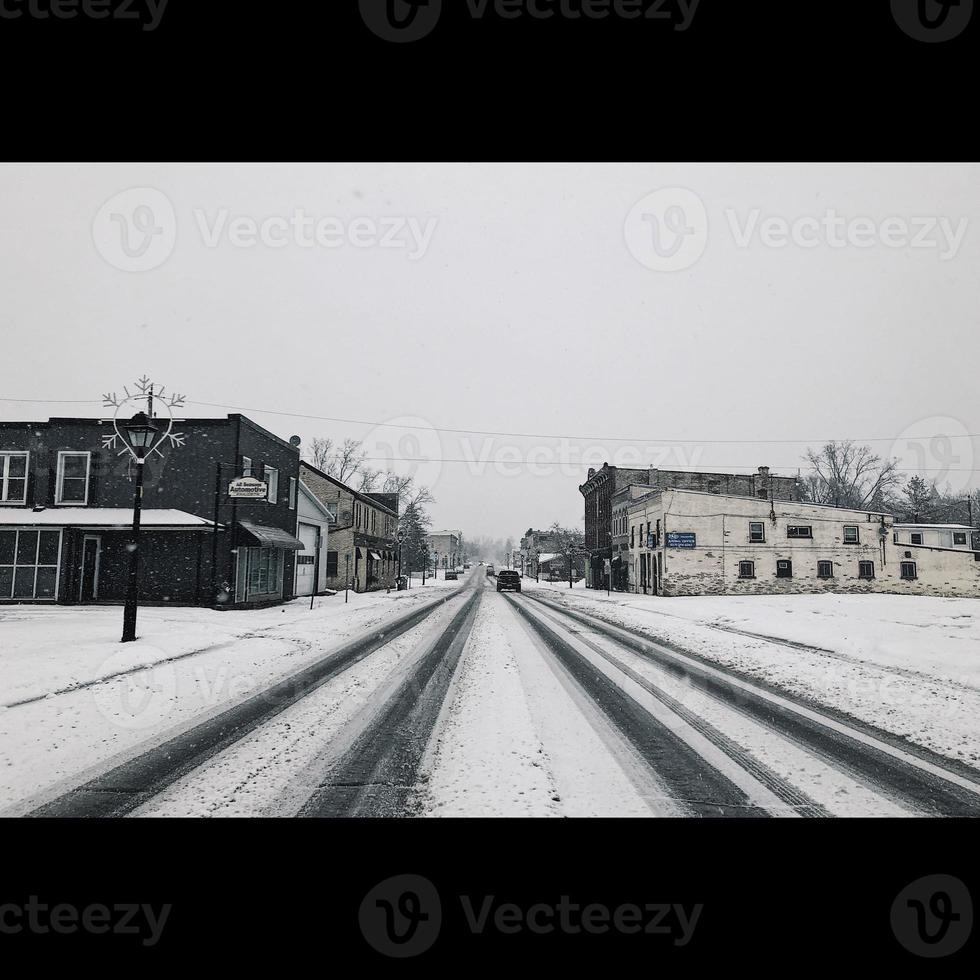 pequena cidade nevada foto