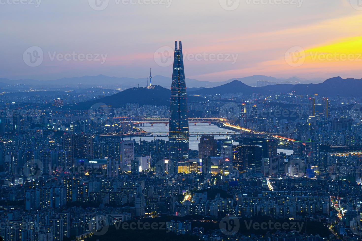 paisagem de apartamento em seul, coreia foto