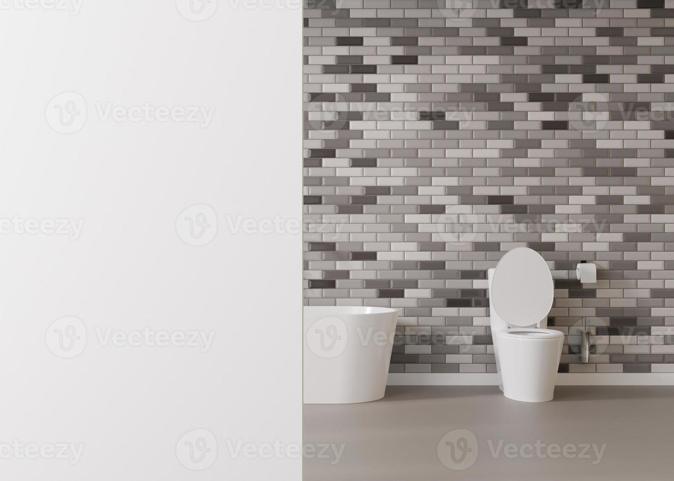 lavabo, wc com espaço para copia. higiene, defecação, problemas de digestão, conceito de constipação. espaço vazio para texto, publicidade. renderização 3D. foto