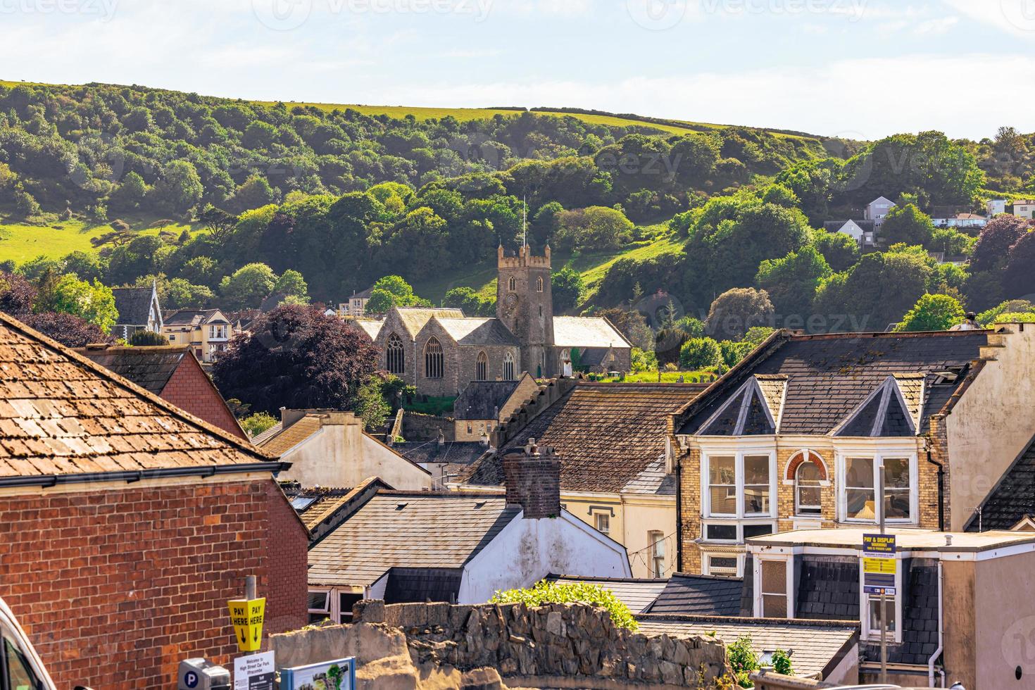 a pitoresca cidade costeira de padstow, na cornualha, inglaterra. foto