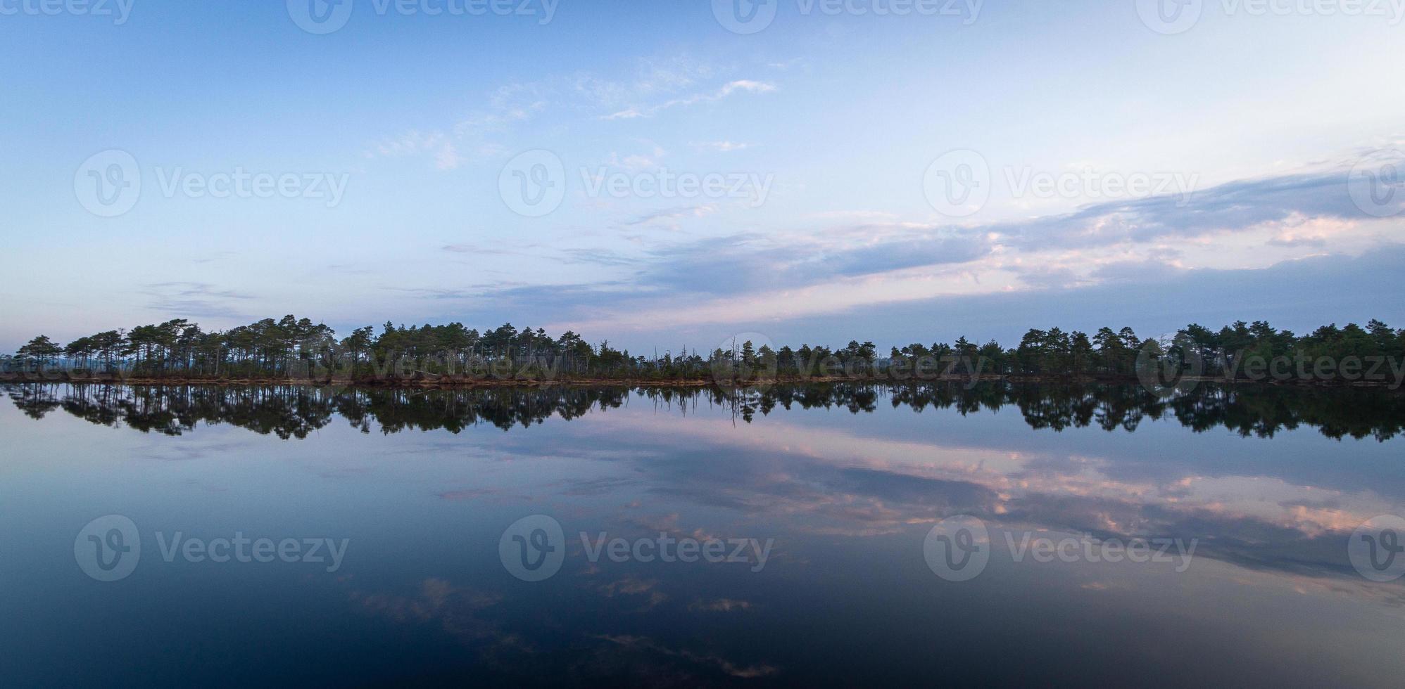 lago pântano na primavera foto