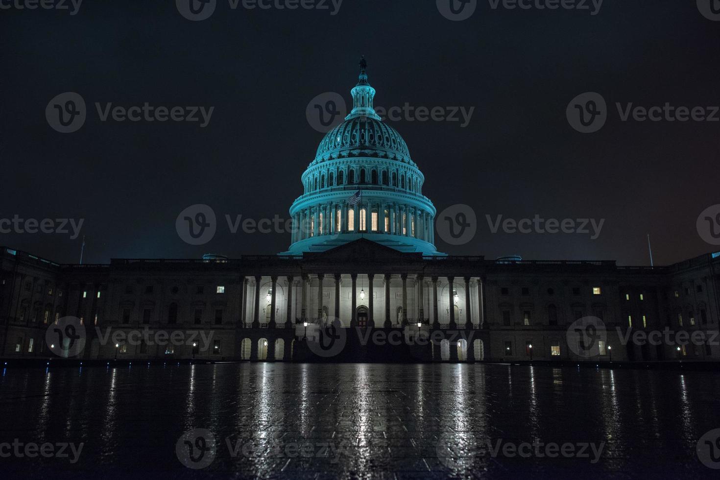 dc capitol à noite em washington eua foto