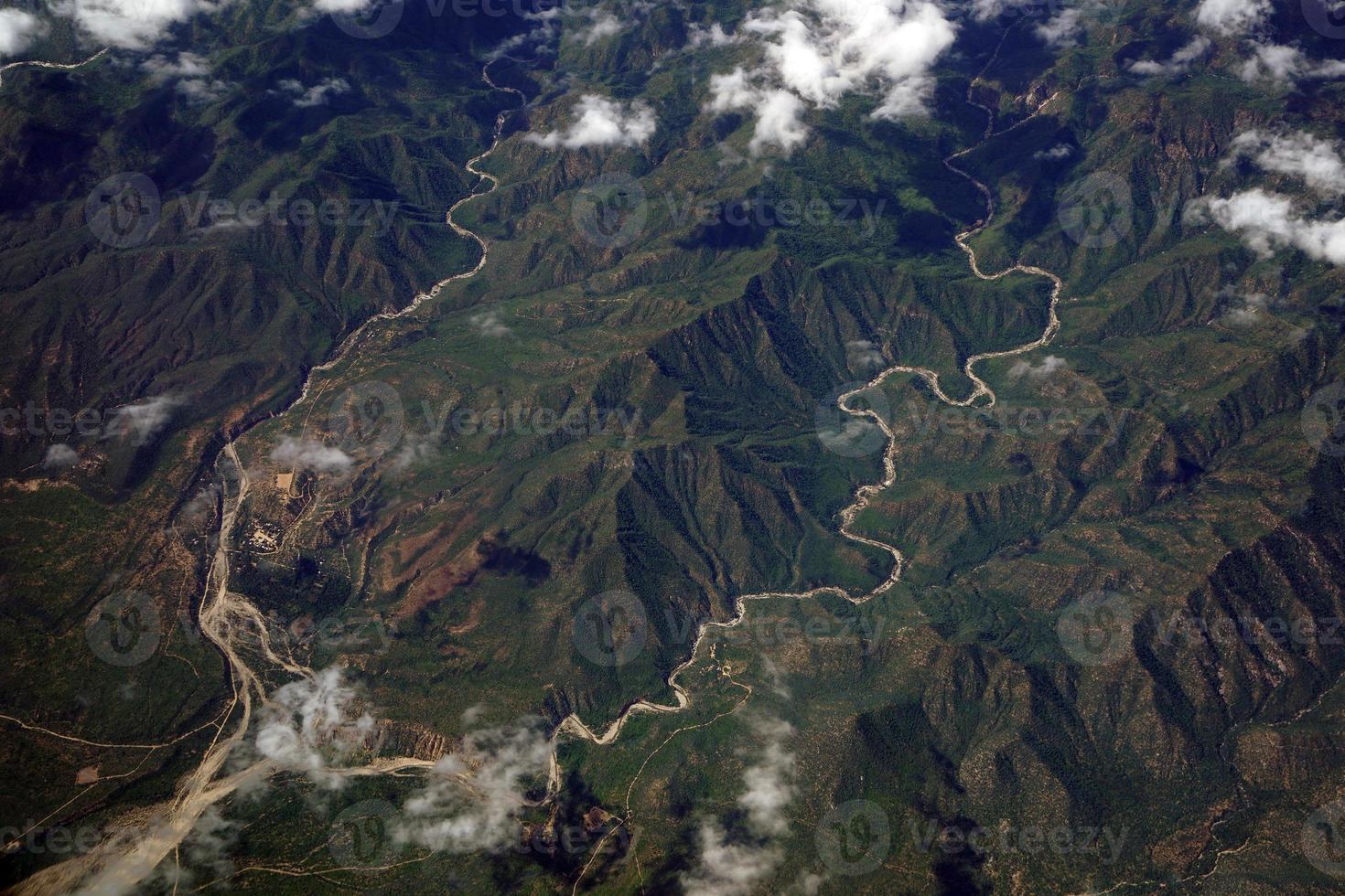 vista aérea de baja california sur sierra foto