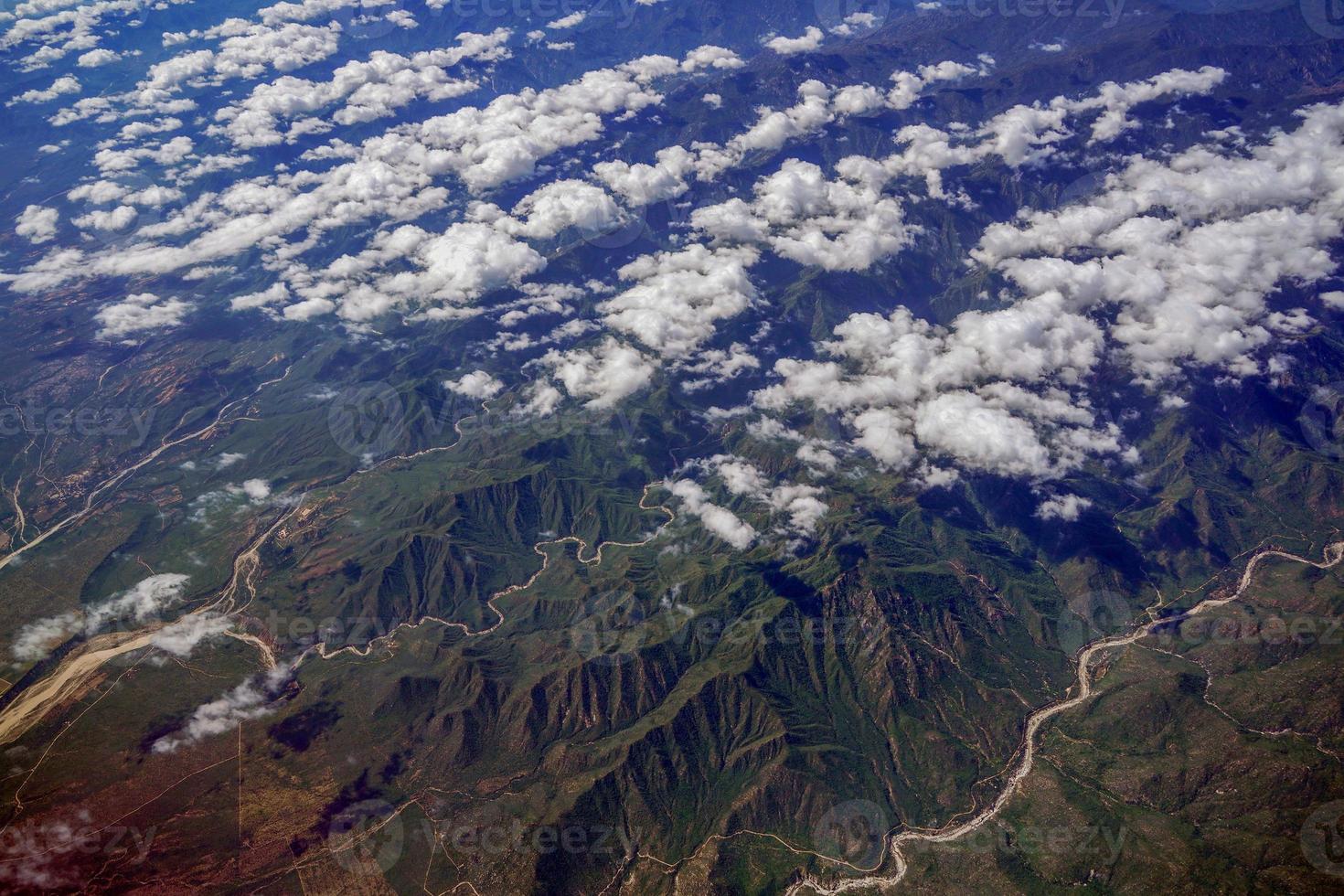 vista aérea de baja california sur sierra foto