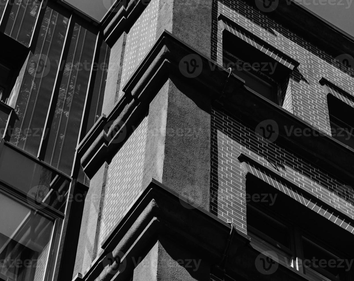 casas inglesas feitas de tijolo vermelho foto