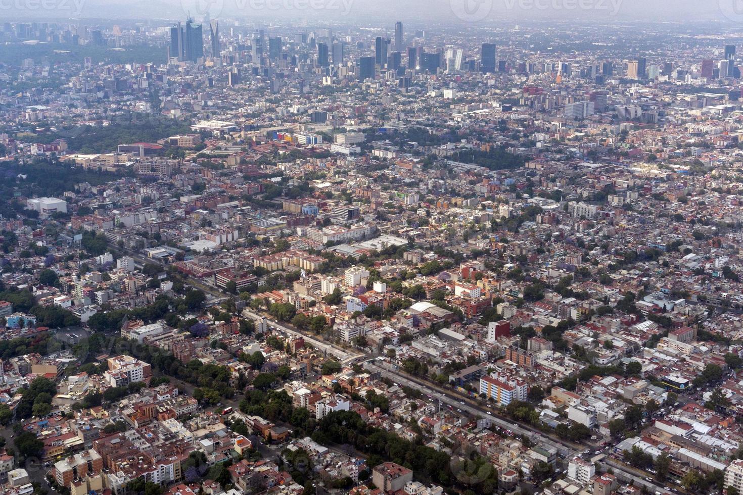 panorama de vista aérea da cidade do méxico foto