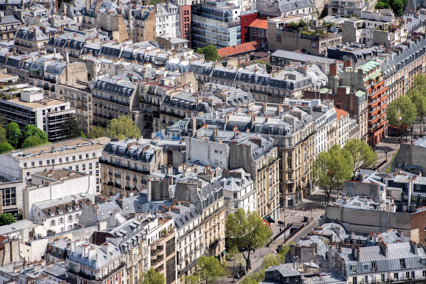 paris céu azul vista aérea paisagem panorama foto