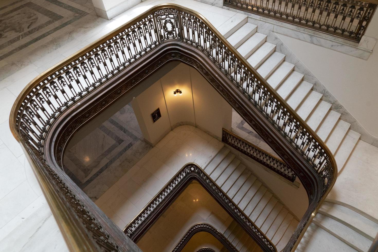 washington dc, eua - 29 de abril de 2019 - interior do russel senate bulding foto