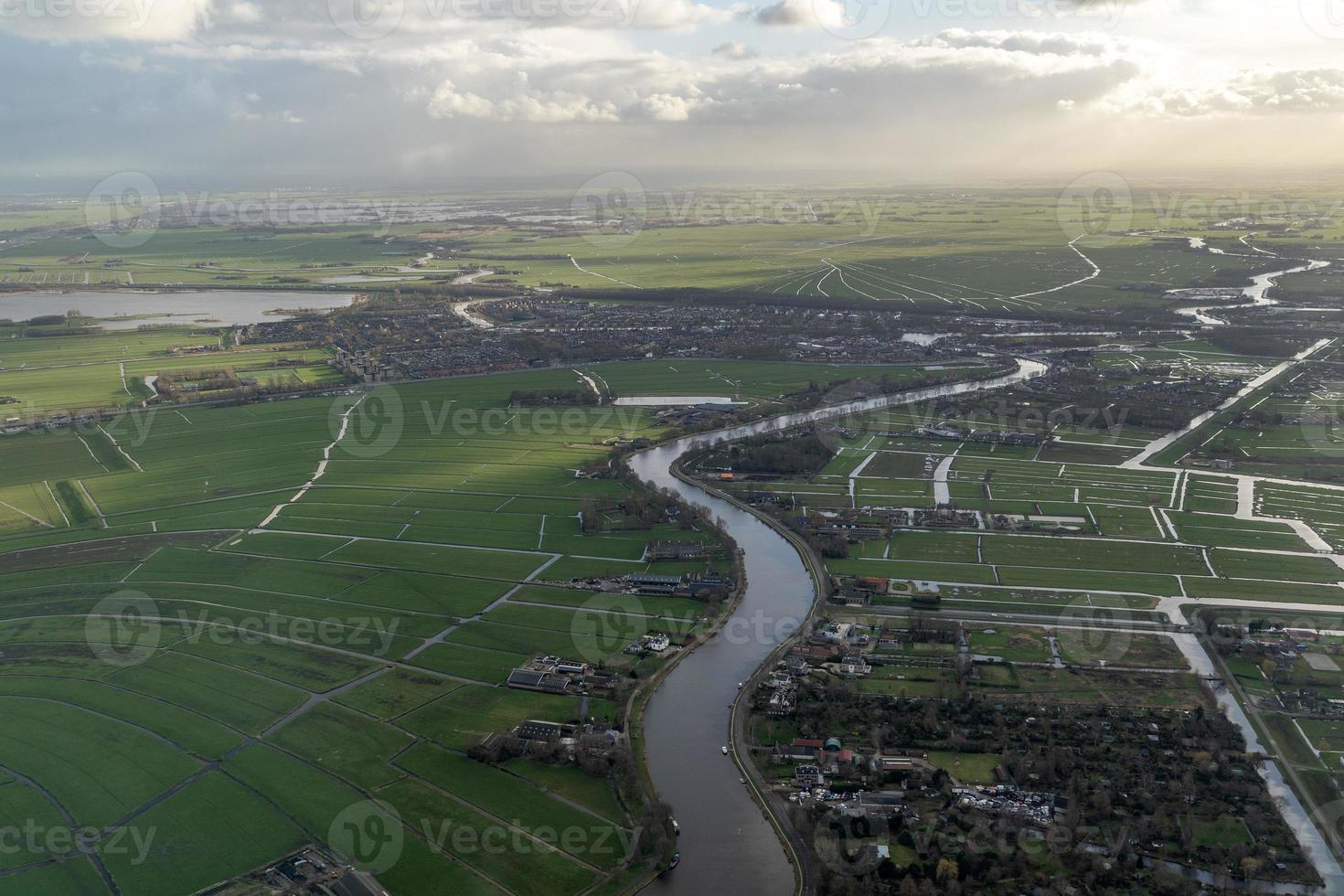 porto de amsterdã canais estradas vista aérea panorama foto