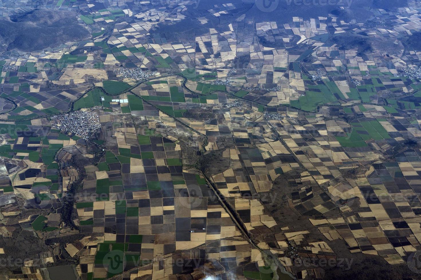 méxico guadalajara campos e vulcões vista aérea panorama paisagem foto