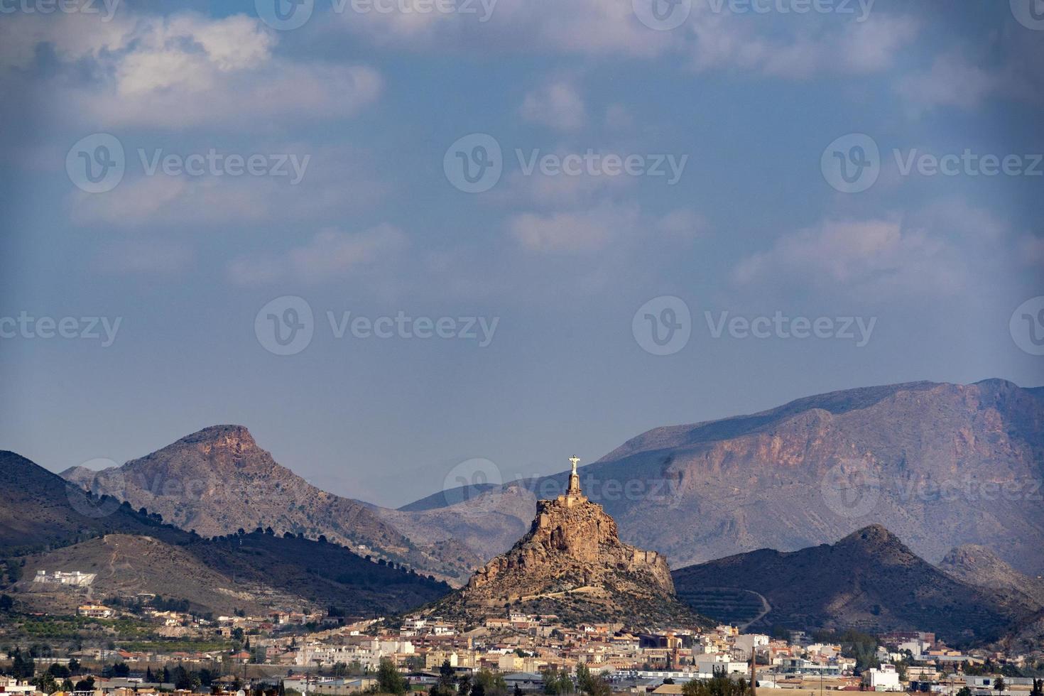 monteagudo murcia espanha estátua de cristo foto