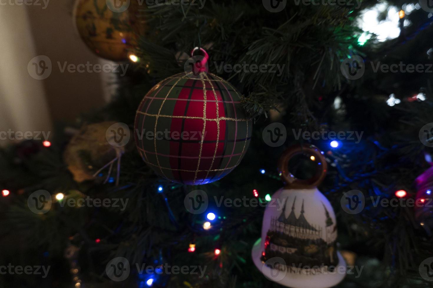 bola de vidro enfeite de árvore de natal de alta qualidade pintados à mão foto