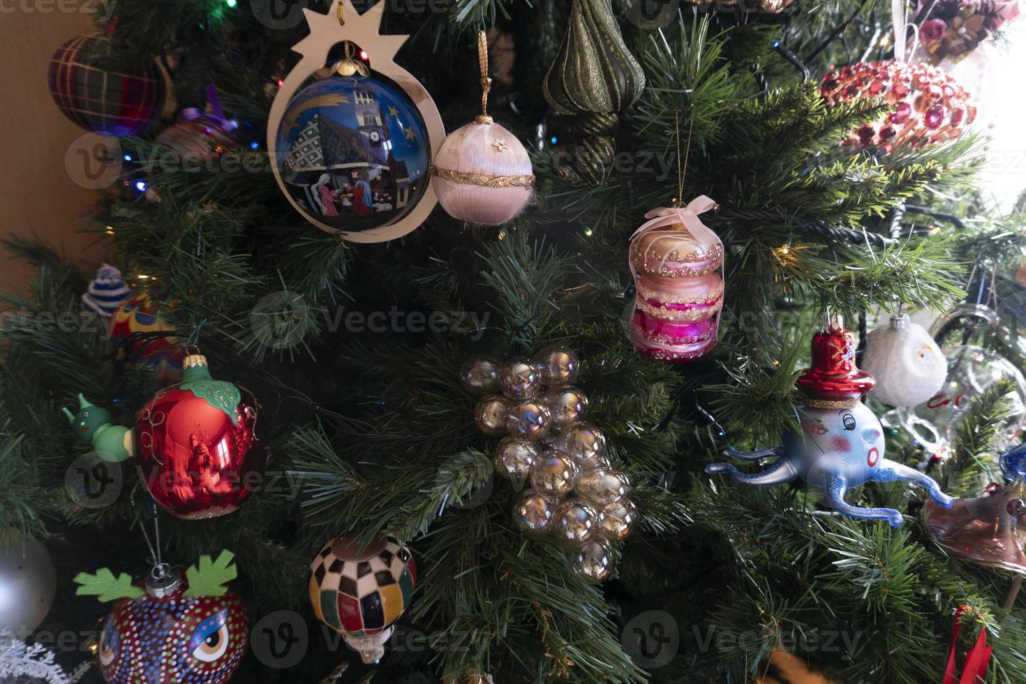 bola de vidro enfeite de árvore de natal de alta qualidade pintados à mão foto