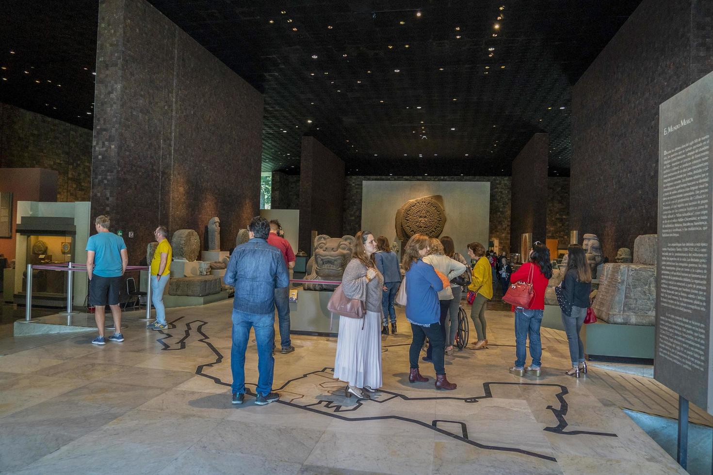 cidade do méxico, méxico - 31 de janeiro de 2019 - museu de antropologia da cidade do méxico foto