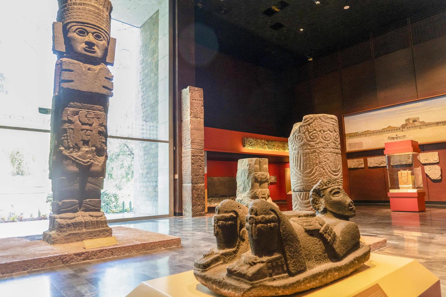 cidade do méxico, méxico - 31 de janeiro de 2019 - museu de antropologia da cidade do méxico foto