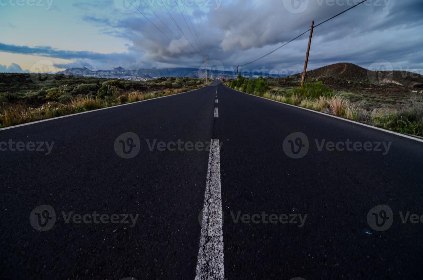 vista panorâmica da estrada foto