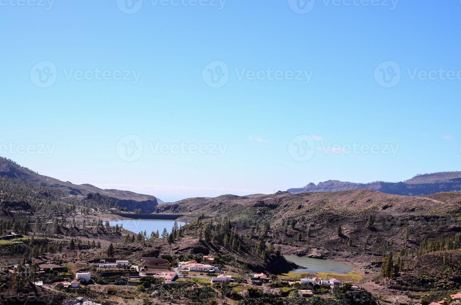 vista panorâmica das montanhas foto