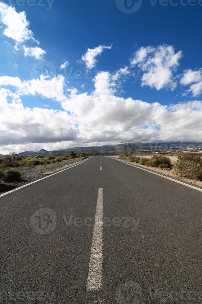 vista panorâmica da estrada foto