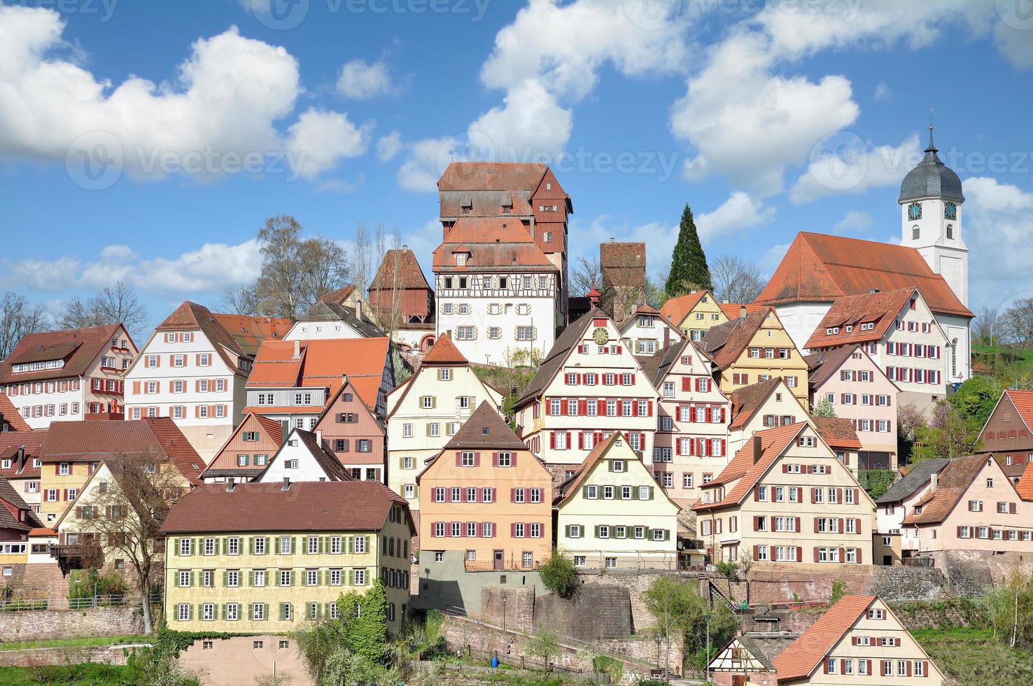 cidade de altensteig, floresta negra, alemanha foto