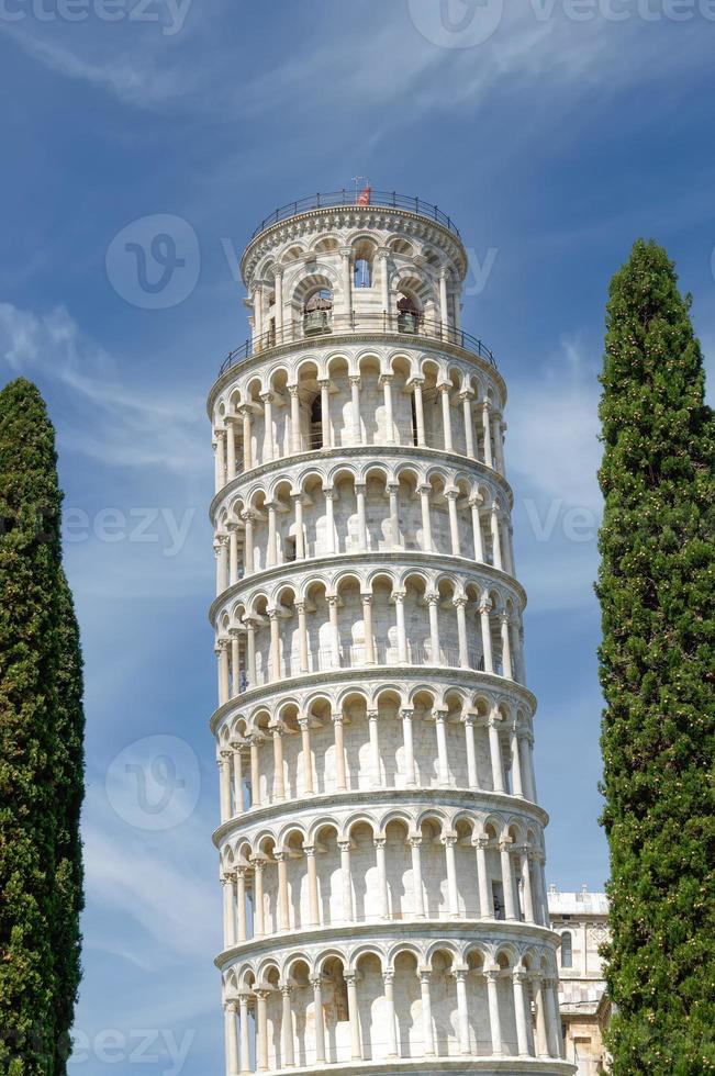 torre inclinada de pisa, toscana, itália foto