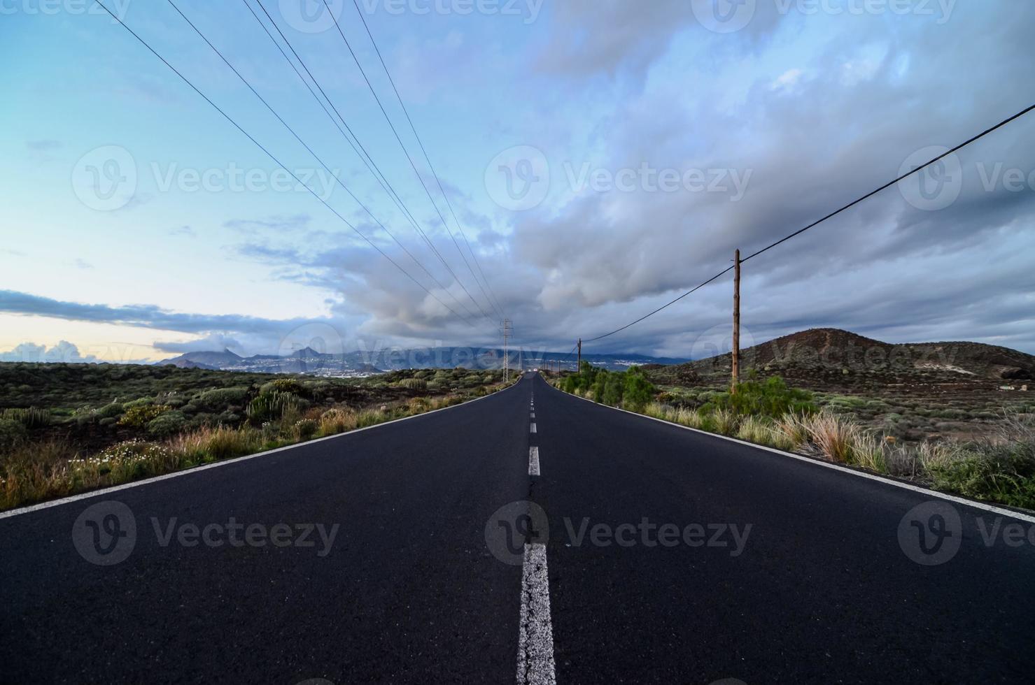 vista panorâmica da estrada foto