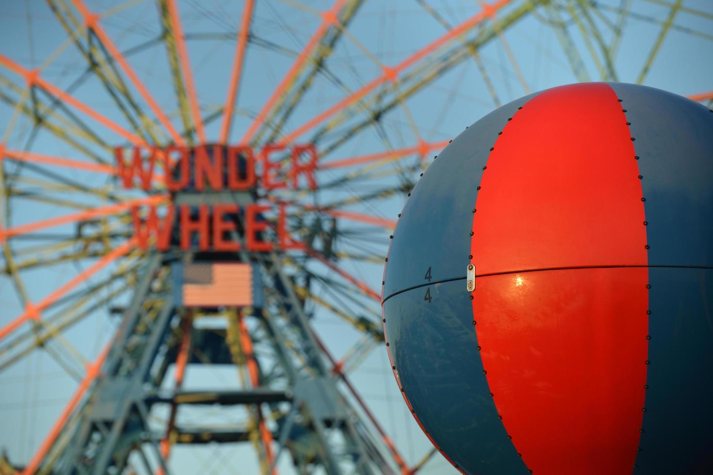 roda maravilha, coney island foto