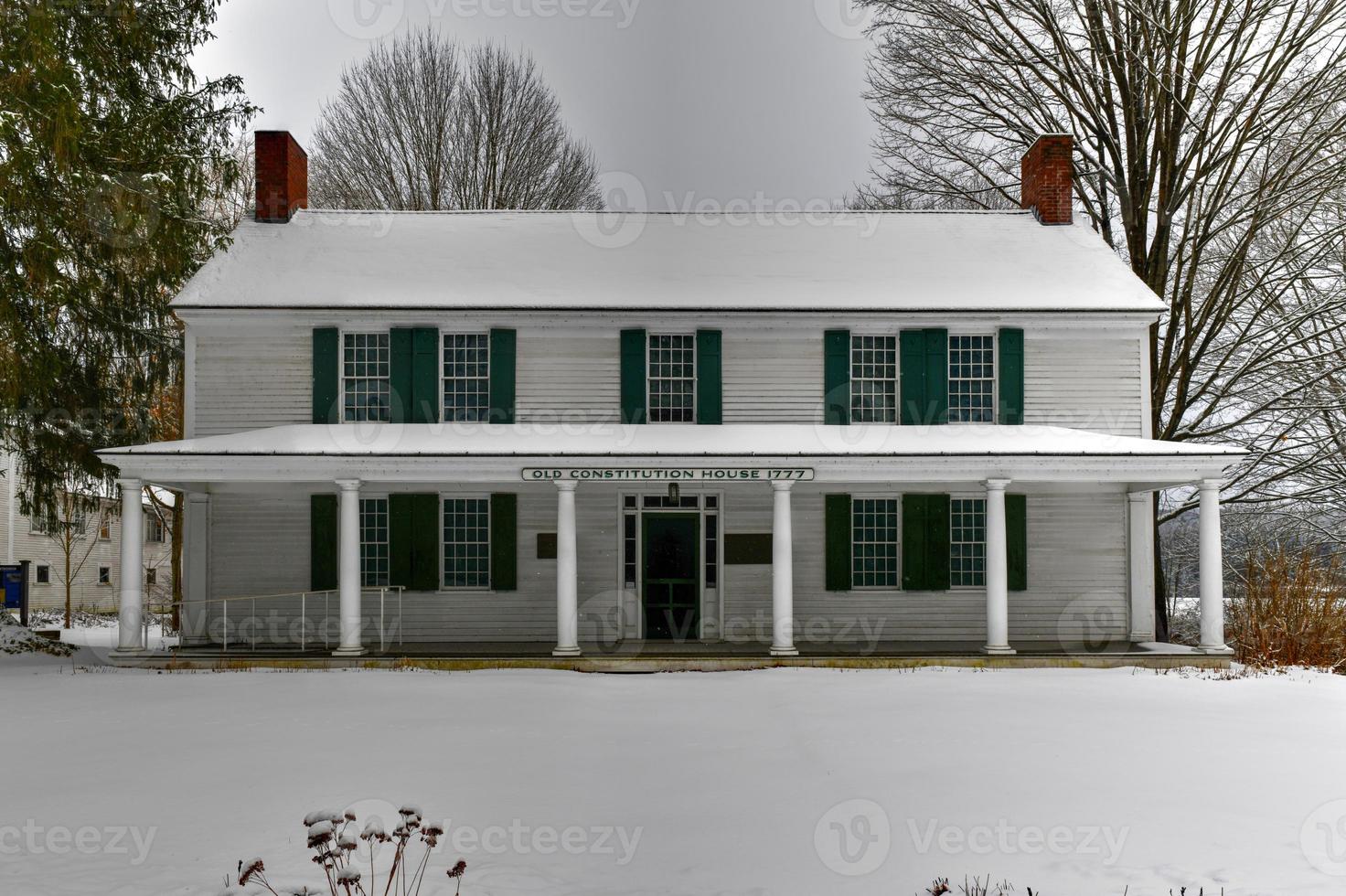 a casa da velha constituição é uma casa histórica na rua principal norte, 16, em windsorvermont, é o local de nascimento da república de vermont e da constituição do estado de vermont foto