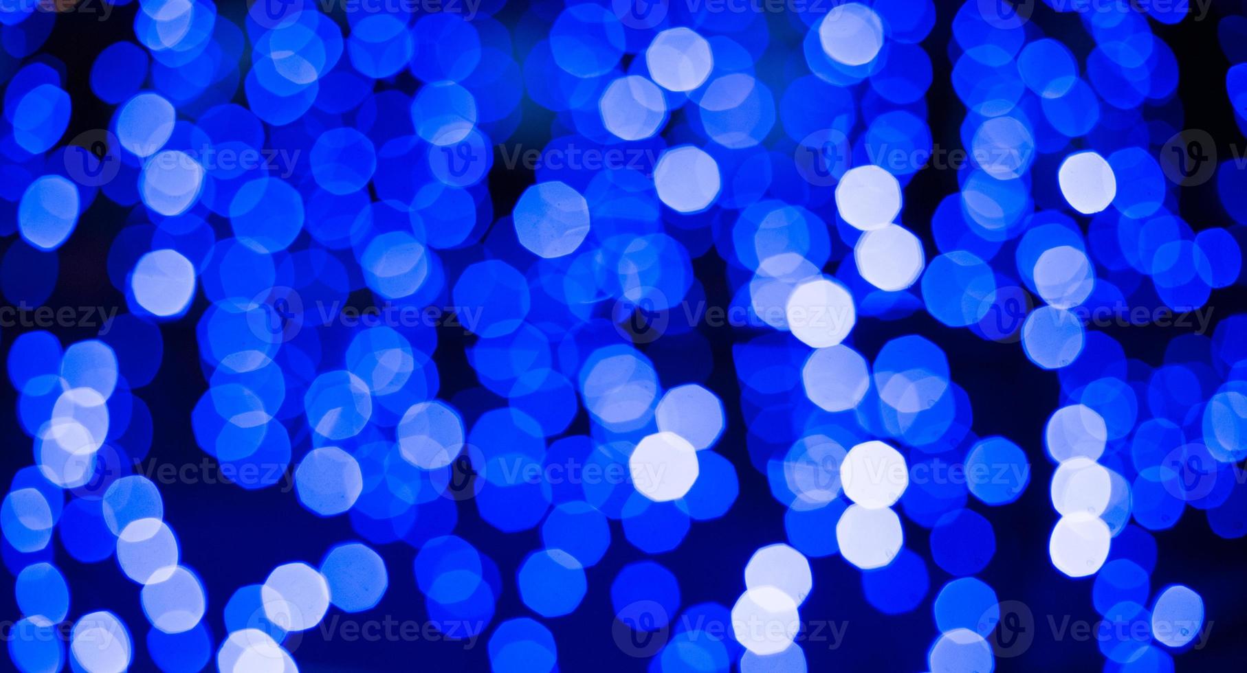 textura de brilho azul bokeh fundo abstrato de natal foto