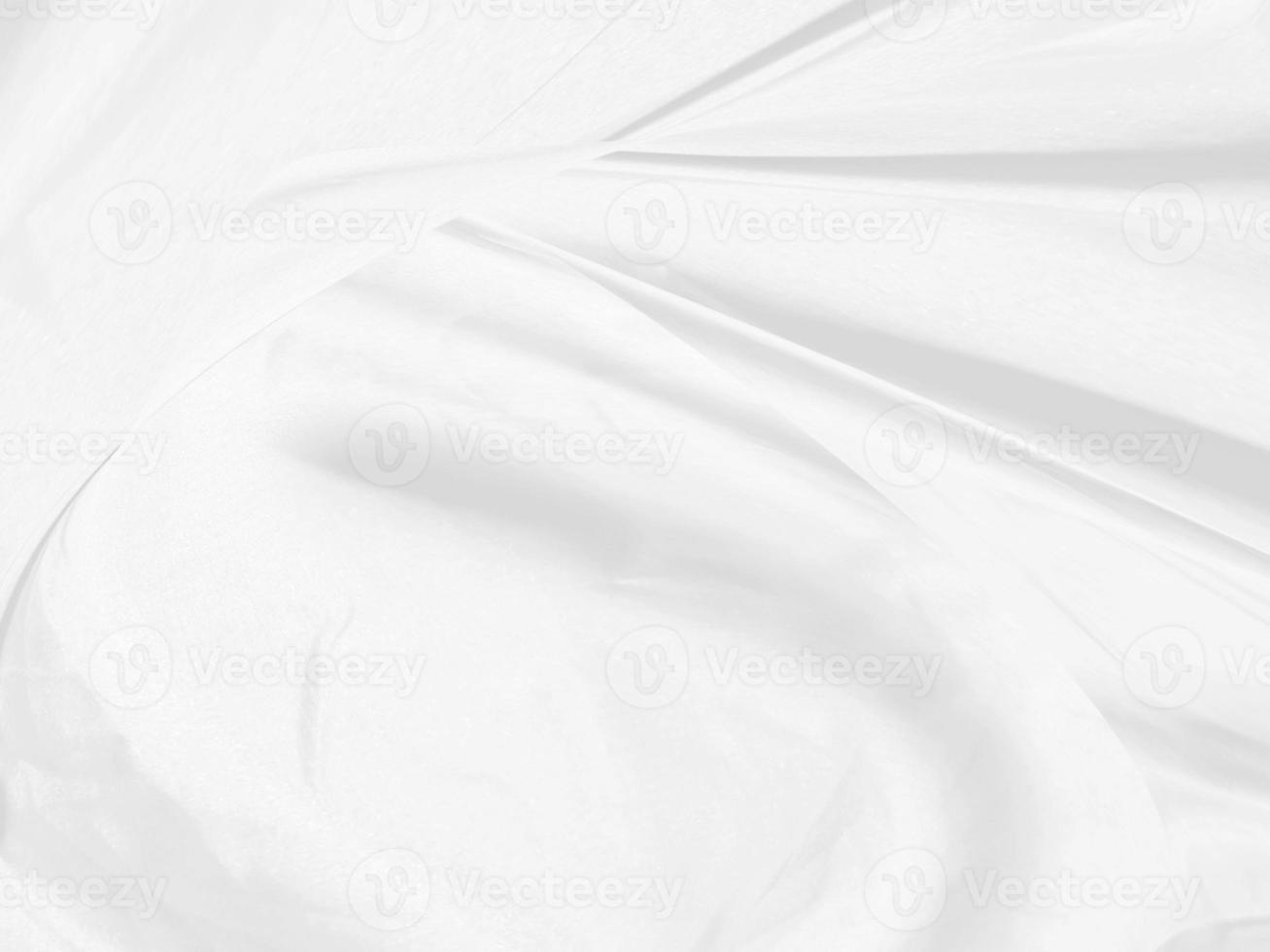 tecido macio abstrato branco e cinza. beleza têxtil forma de curva suave decorar fundo de moda foto