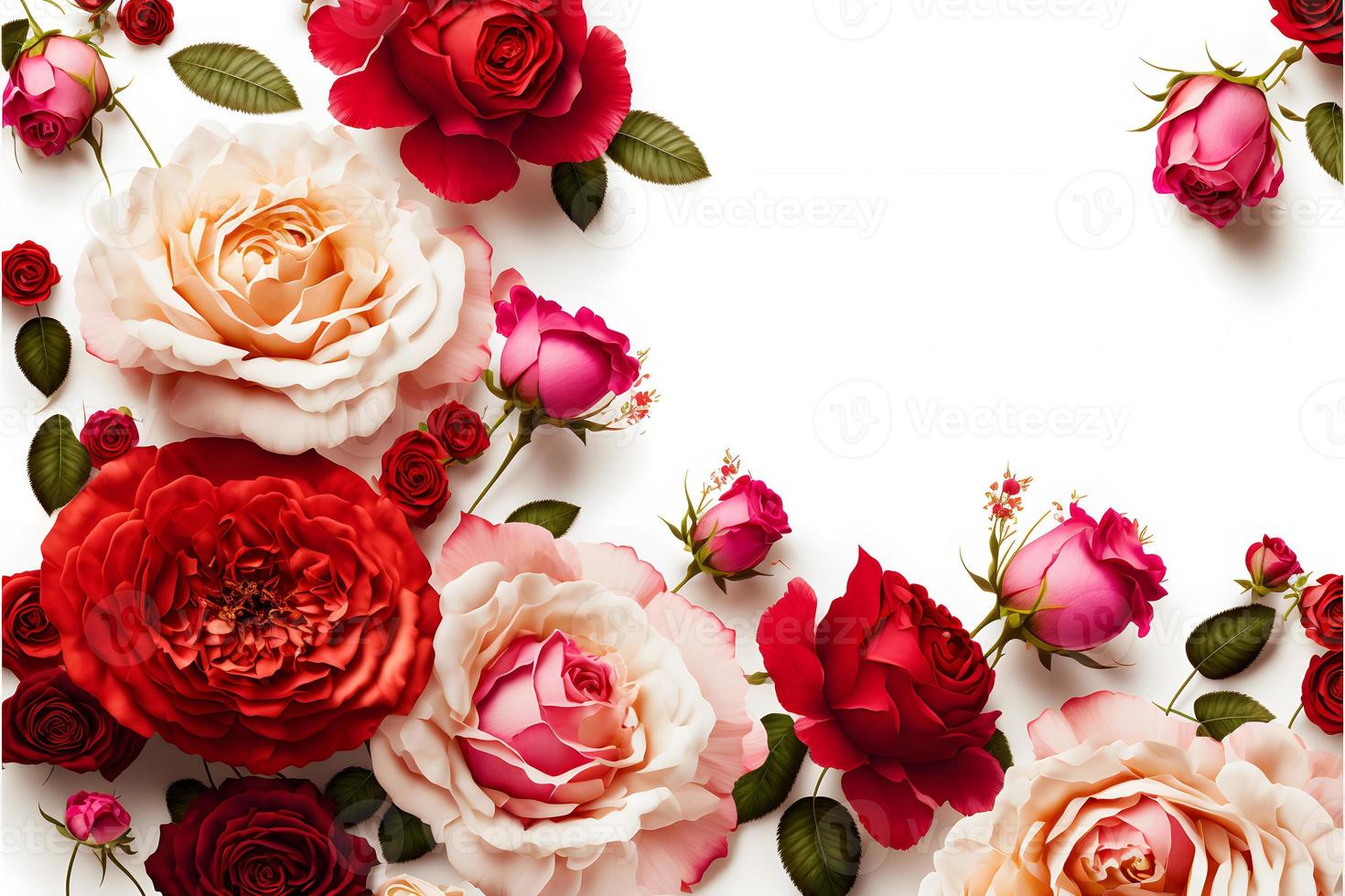 uma imagem impressionante com uma flor rosa vermelha e rosa com um espaço em branco no meio, perfeita para adicionar texto ou sobrepor gráficos. esta foto é ideal para uso em mídias sociais, sites