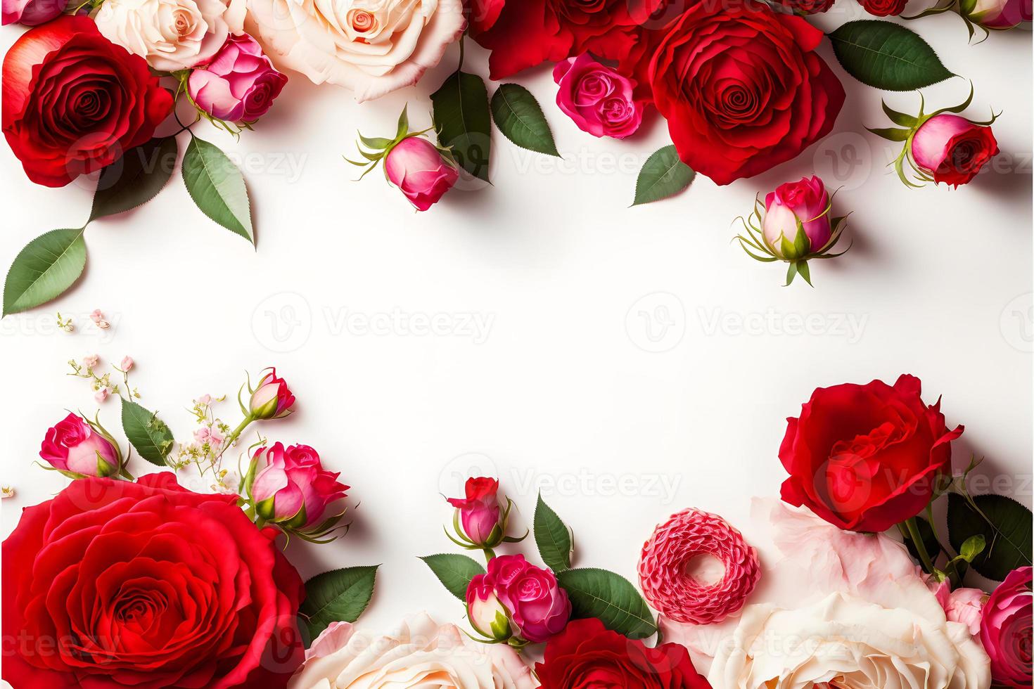 uma imagem impressionante com uma flor rosa vermelha e rosa com um espaço em branco no meio, perfeita para adicionar texto ou sobrepor gráficos. esta foto é ideal para uso em mídias sociais, sites